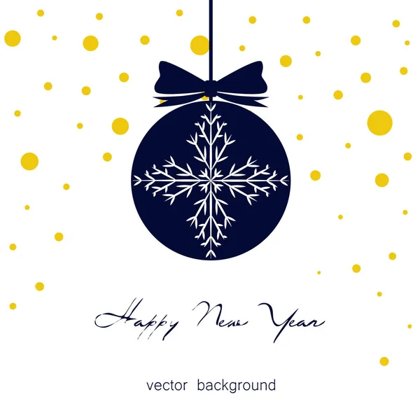 Tarjeta Felicitación Vectorial Año Nuevo Fondo Vacaciones Fondo Abstracto Navidad — Archivo Imágenes Vectoriales