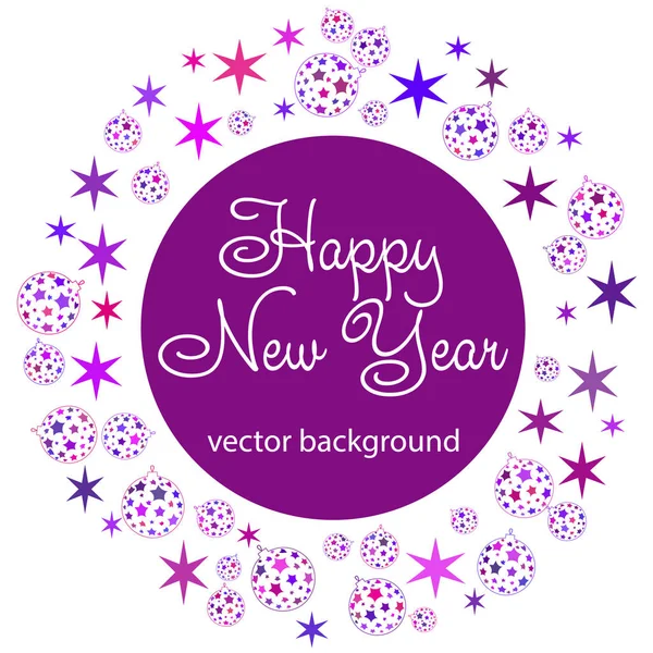 Nový Rok Vektorové Blahopřání Dovolená Pozadí Vánoce Abstraktní Pozadí — Stockový vektor