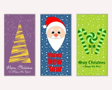 Mutlu Noeller ve mutlu yeni yıl tebrik kartları   