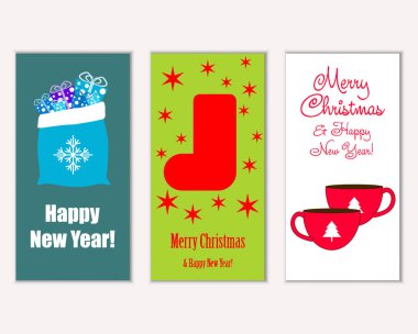 Mutlu Noeller ve mutlu yeni yıl tebrik kartları   