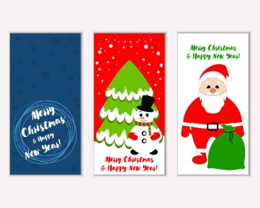 Mutlu Noeller ve mutlu yeni yıl tebrik kartları  
