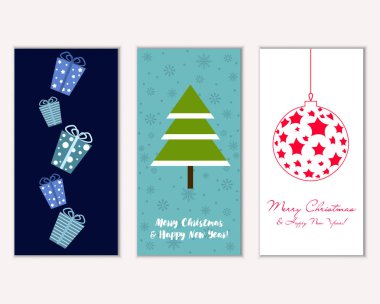 Mutlu Noeller ve mutlu yeni yıl tebrik kartları 