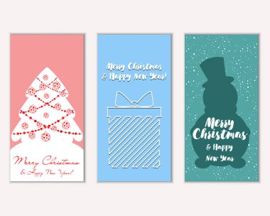 Mutlu Noeller ve mutlu yeni yıl tebrik kartları   