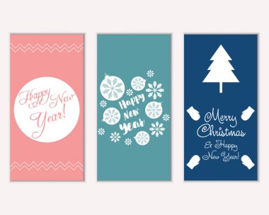 Mutlu Noeller ve mutlu yeni yıl tebrik kartları    