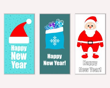 Mutlu Noeller ve mutlu yeni yıl tebrik kartları   