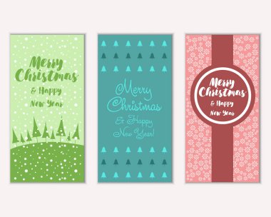 Mutlu Noeller ve mutlu yeni yıl tebrik kartları   