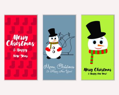 Mutlu Noeller ve mutlu yeni yıl tebrik kartları     