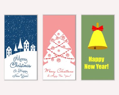 Mutlu Noeller ve mutlu yeni yıl tebrik kartları  