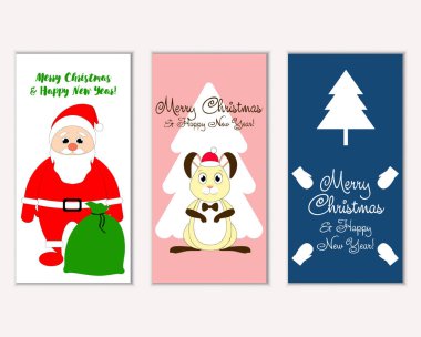 Mutlu Noeller ve mutlu yeni yıl tebrik kartları   