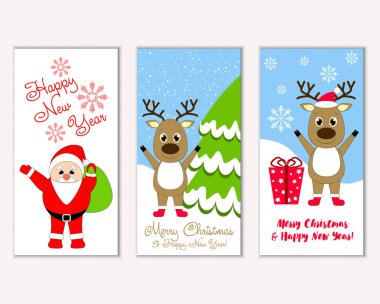 Mutlu Noeller ve mutlu yeni yıl tebrik kartları   
