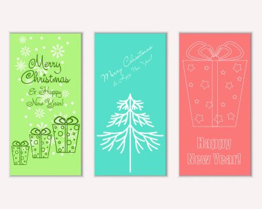Mutlu Noeller ve mutlu yeni yıl tebrik kartları   