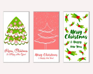 Mutlu Noeller ve mutlu yeni yıl tebrik kartları   