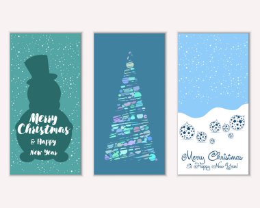 Mutlu Noeller ve mutlu yeni yıl tebrik kartları  