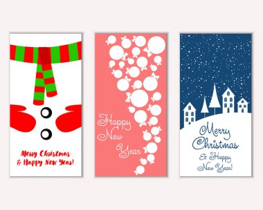 Mutlu Noeller ve mutlu yeni yıl tebrik kartları    