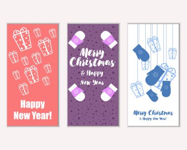 Mutlu Noeller ve mutlu yeni yıl tebrik kartları    