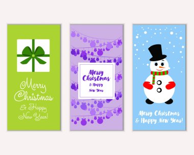 Mutlu Noeller ve mutlu yeni yıl tebrik kartları   