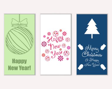 Mutlu Noeller ve mutlu yeni yıl tebrik kartları    
