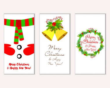 Mutlu Noeller ve mutlu yeni yıl tebrik kartları  