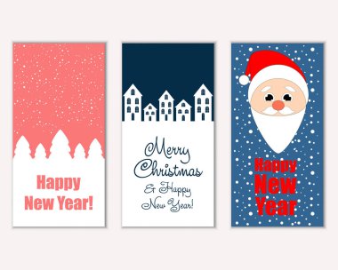 Mutlu Noeller ve mutlu yeni yıl tebrik kartları  
