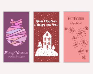 Mutlu Noeller ve mutlu yeni yıl tebrik kartları    