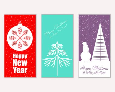 Mutlu Noeller ve mutlu yeni yıl tebrik kartları   