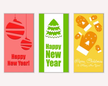 Mutlu Noeller ve mutlu yeni yıl tebrik kartları   