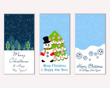 Mutlu Noeller ve mutlu yeni yıl tebrik kartları  