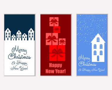 Mutlu Noeller ve mutlu yeni yıl tebrik kartları  