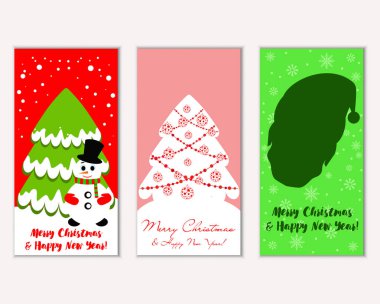Mutlu Noeller ve mutlu yeni yıl tebrik kartları  