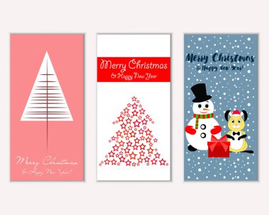 Mutlu Noeller ve mutlu yeni yıl tebrik kartları   