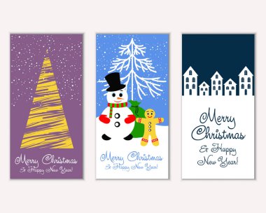 Mutlu Noeller ve mutlu yeni yıl tebrik kartları   