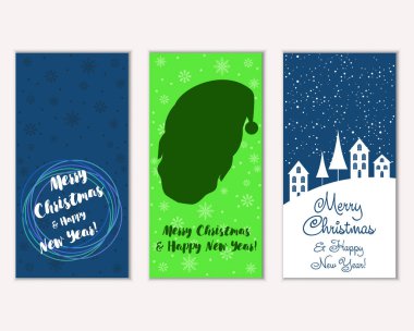 Mutlu Noeller ve mutlu yeni yıl tebrik kartları  