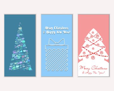 Mutlu Noeller ve mutlu yeni yıl tebrik kartları  