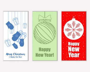 Mutlu Noeller ve mutlu yeni yıl tebrik kartları   