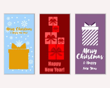 Mutlu Noeller ve mutlu yeni yıl tebrik kartları  