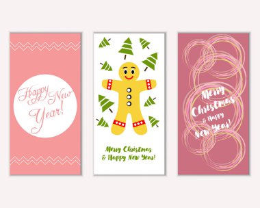 Mutlu Noeller ve mutlu yeni yıl tebrik kartları   