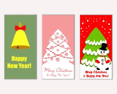 Mutlu Noeller ve mutlu yeni yıl tebrik kartları  