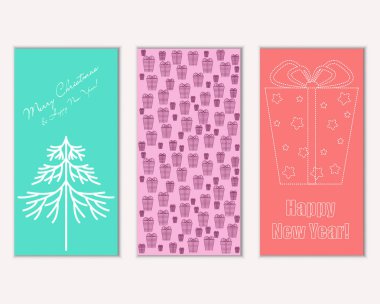 Mutlu Noeller ve mutlu yeni yıl tebrik kartları   