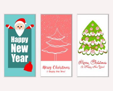 Mutlu Noeller ve mutlu yeni yıl tebrik kartları   