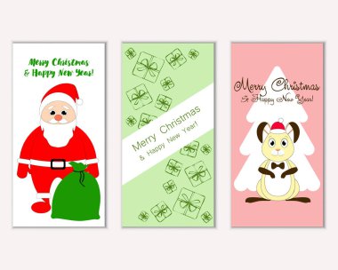 Mutlu Noeller ve mutlu yeni yıl tebrik kartları   