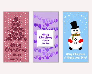 Mutlu Noeller ve mutlu yeni yıl tebrik kartları  