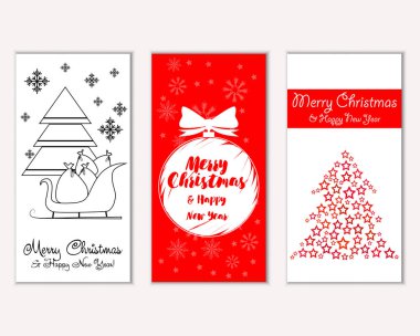 Mutlu Noeller ve mutlu yeni yıl tebrik kartları   