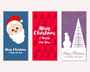 Mutlu Noeller ve mutlu yeni yıl tebrik kartları   