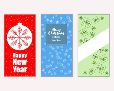 Mutlu Noeller ve mutlu yeni yıl tebrik kartları   
