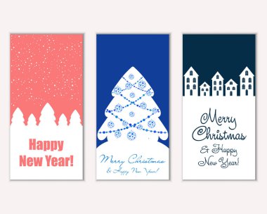 Mutlu Noeller ve mutlu yeni yıl tebrik kartları  