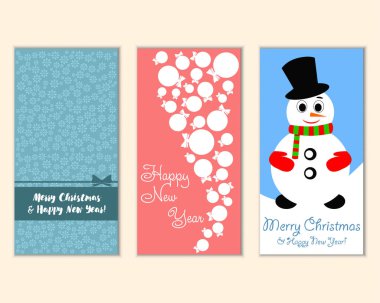 Mutlu Noeller ve mutlu yeni yıl tebrik kartları  