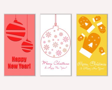 Mutlu Noeller ve mutlu yeni yıl tebrik kartları   