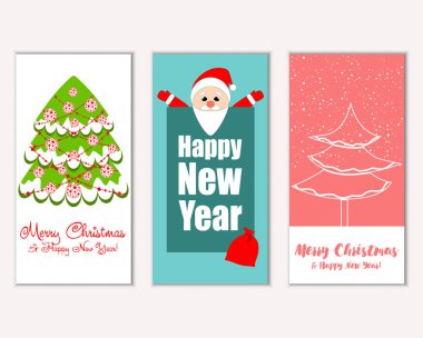 Mutlu Noeller ve mutlu yeni yıl tebrik kartları   