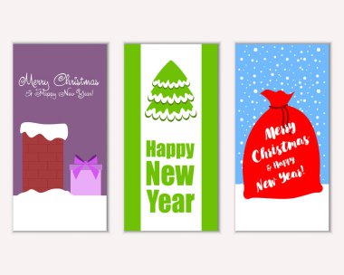 Mutlu Noeller ve mutlu yeni yıl tebrik kartları   