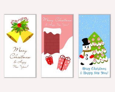 Mutlu Noeller ve mutlu yeni yıl tebrik kartları  